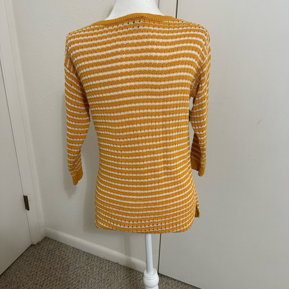 Talbots mustard Sweater shirt Tencel size SP - Picture 3 of 8